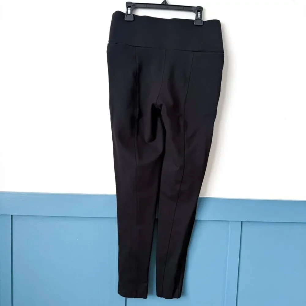 Betabrand SMALL Power Down Skinny Pants Black High Rise Pull-On - Picture 5 of 6